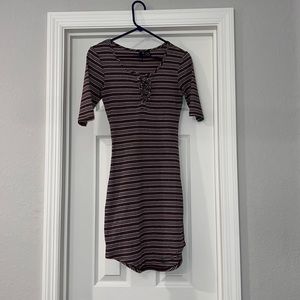 Stripped T-Shirt Dress